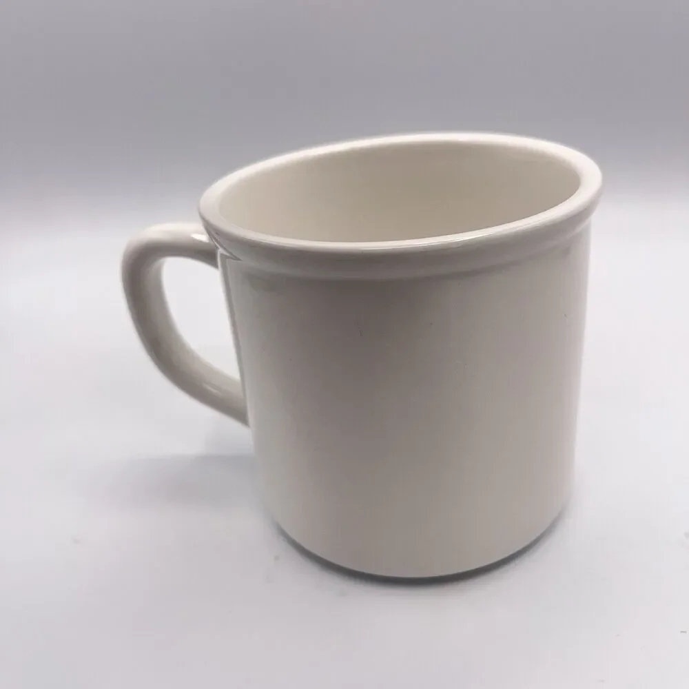 Pottery Barn Monogram Red Plaid “E” Mug